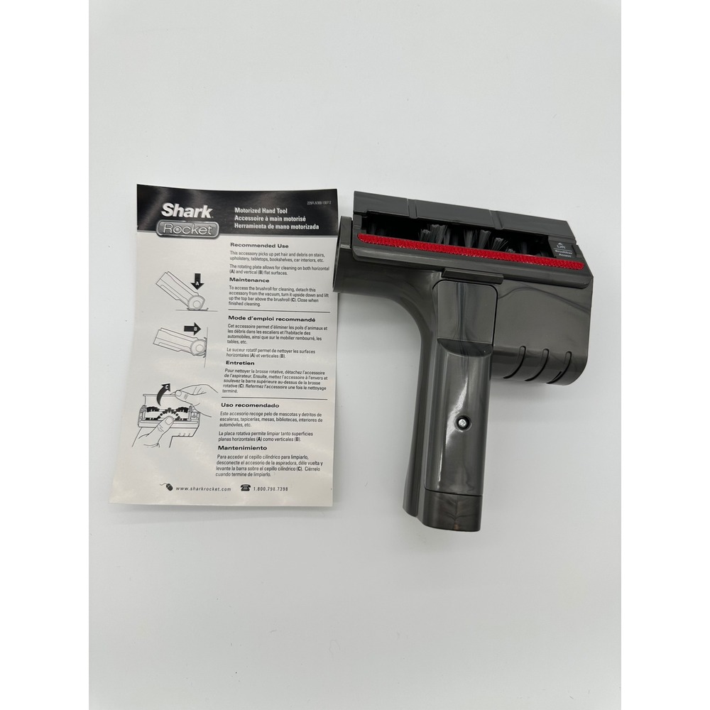 Shark Motorized Hand Tool Rocket Vacuum Attachment Pet Hair‎ Upholstery Gray